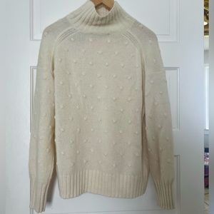Everlane Alpaca Pom Pom Turtleneck, NWT
